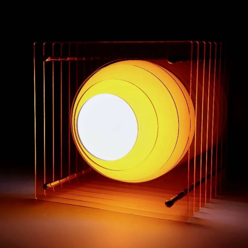 Desk Setup Lamp - DIY アクリル千層ランプムーンランプデスクトップ装飾中断雰囲気ライトルーム小道具家の装飾夜の光ギフト