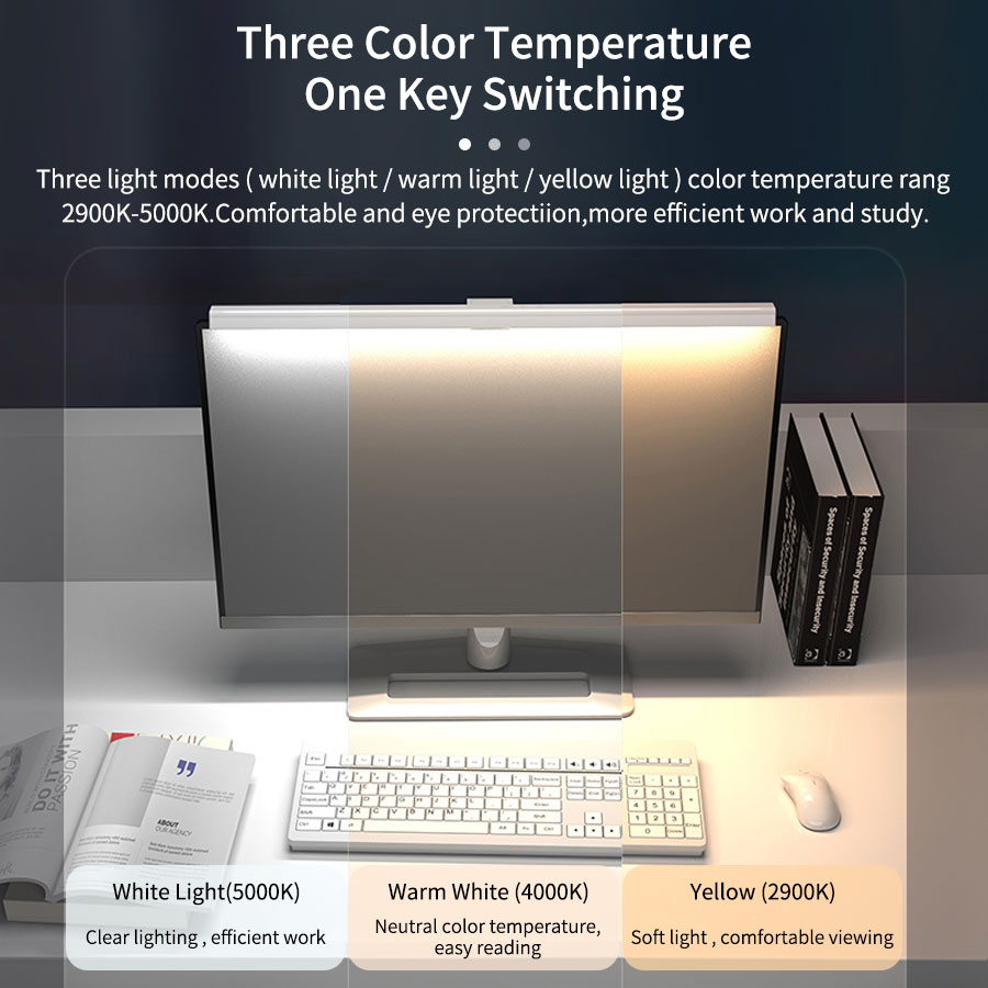50 センチメートルコンピュータモニターライトバースクリーン - Desk Setup Lamp のレビューと価格