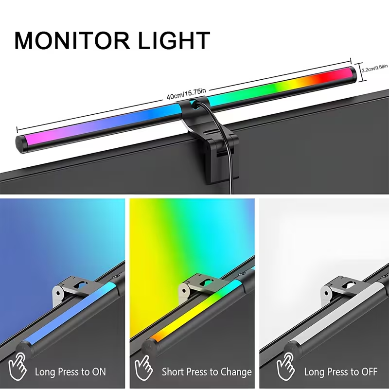 LEDモニターライトバー 30cm 40cm コンピューター - Desk Setup Lamp のレビューと価格