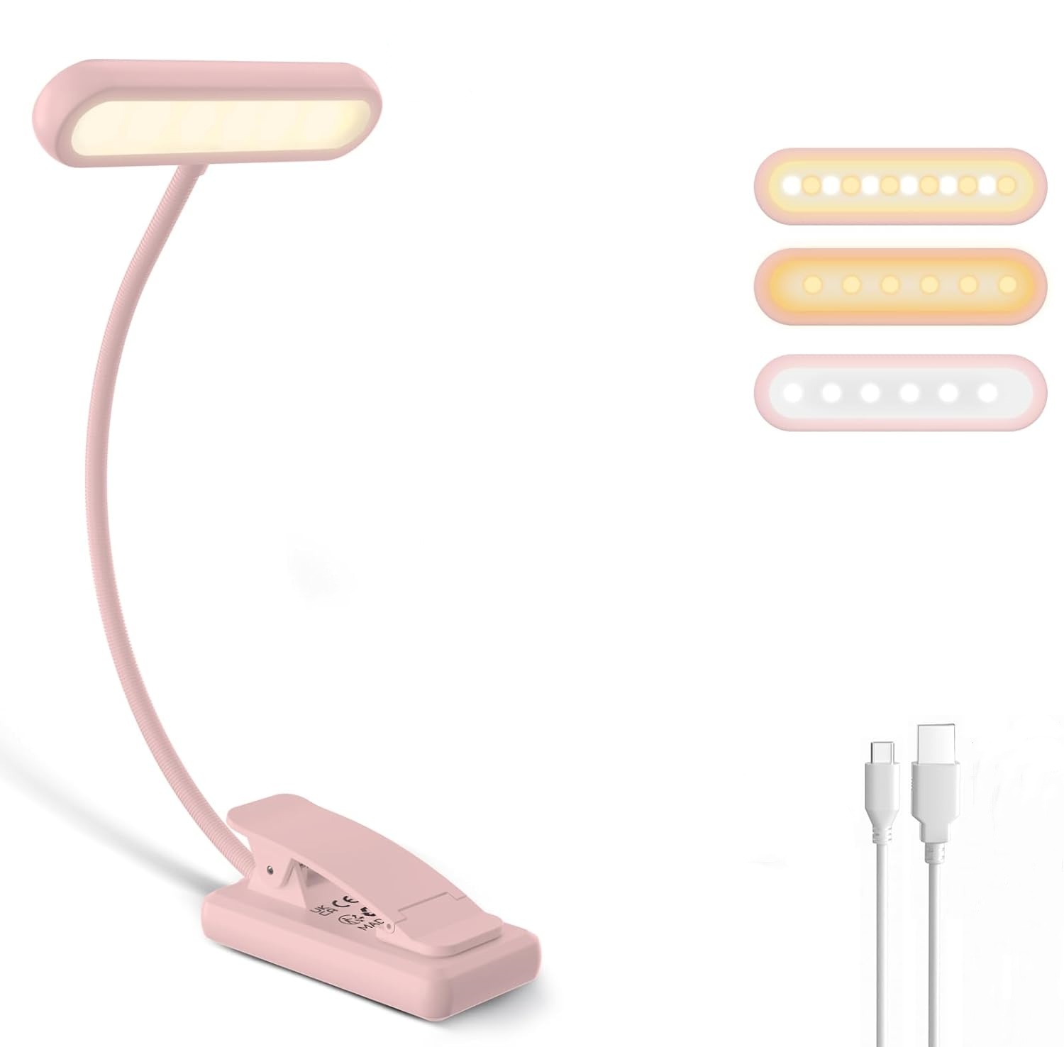 読書用ランプ ブッククランプ ブラック/ホワイト/ピンク U - Desk Setup Lamp のレビューと価格