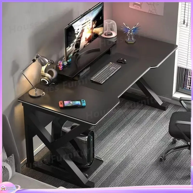 カフェメタルゲーミングデスクブラックMDFコンピューターテー - Desk Setup L Shaped のレビューと価格
