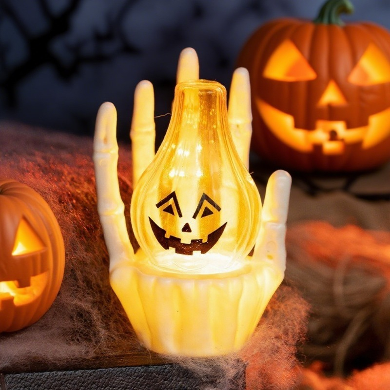 1-10 個ハロウィンパーティーテーブル装飾小道具カボチャラ - Desk Setup Lamp のレビューと価格