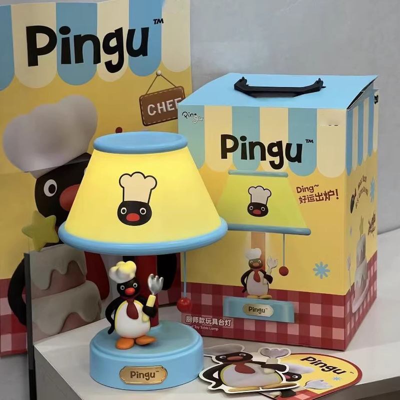 新しいピングーのシェフスタイルナイトライト、かわいい漫画のペ - Desk Setup Lamp のレビューと価格