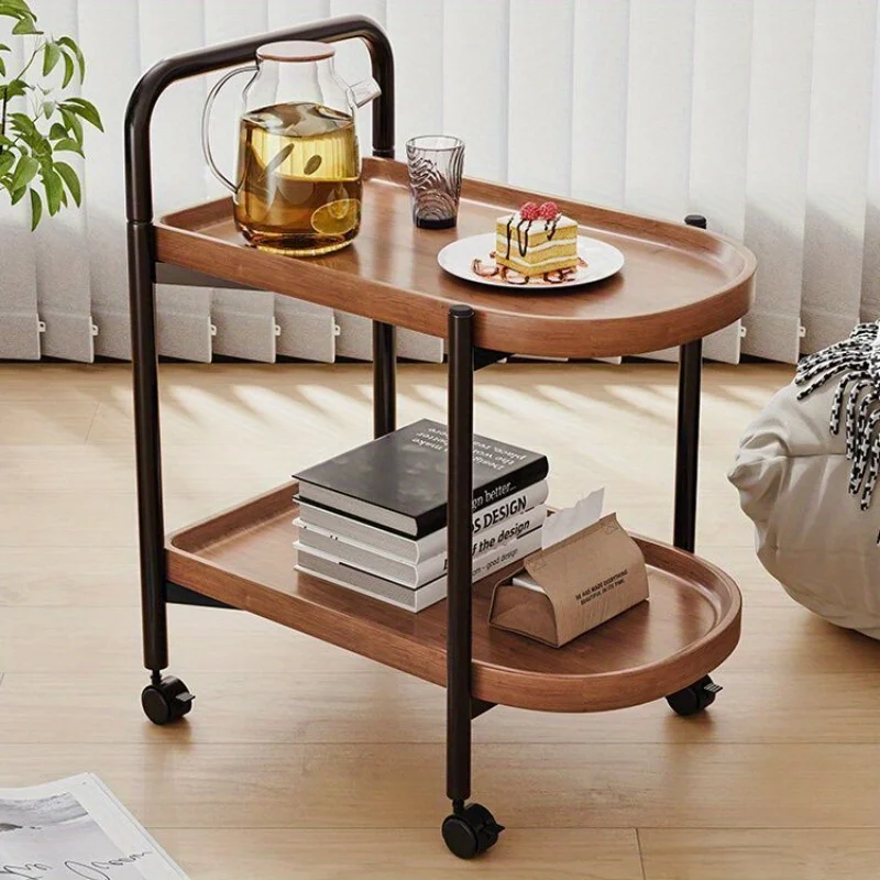 北欧スタイルのローリングサイドテーブル、車輪付きソファテーブ - Desk Setup Minimalist のレビューと価格